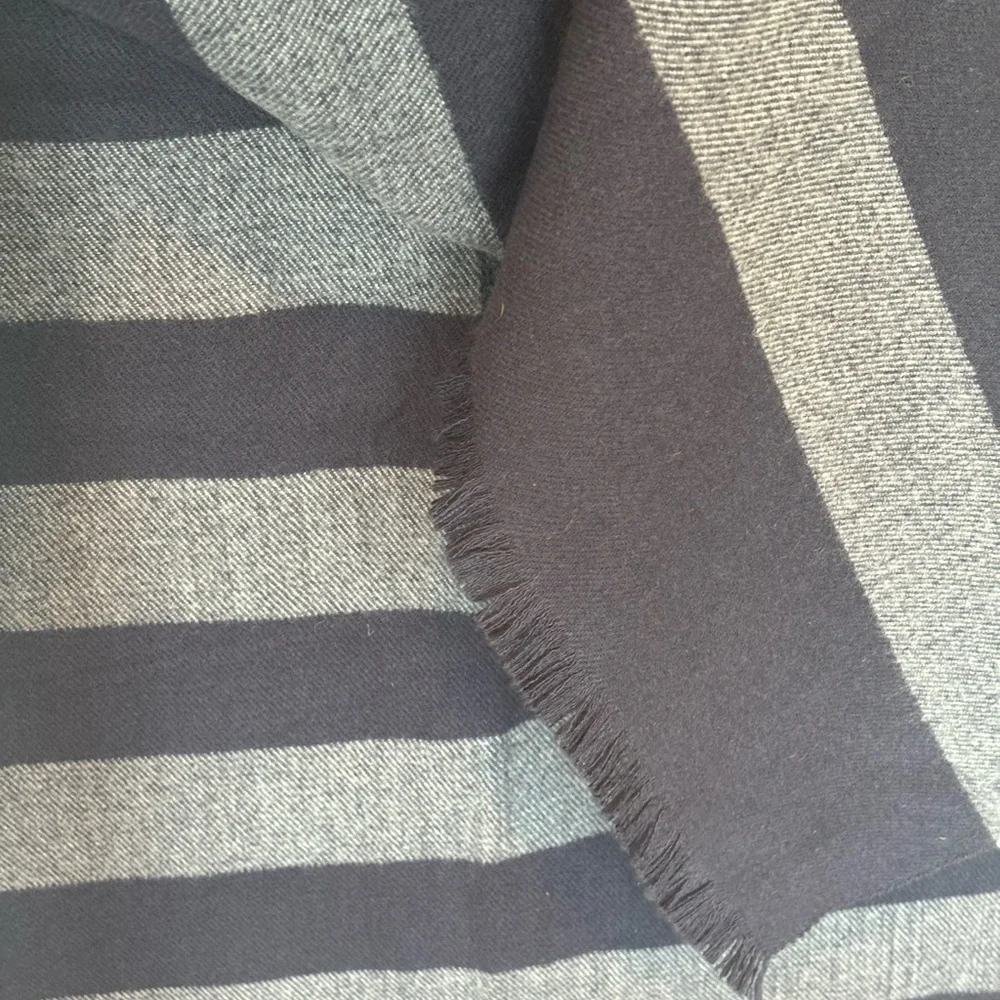 GAP Navy and Gray Striped Scarf (70 x 20”) 095